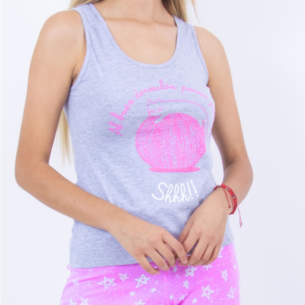 Pajama set shorts and top 
for sleeping 💤
